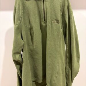 The North Face Women’s M Olive Green Half-Zip Fleece Pullover